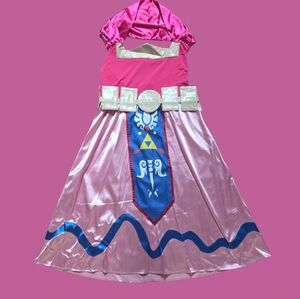 The Legend of Zelda Skyward Sword Princess Zelda Cosplay Costume Dress